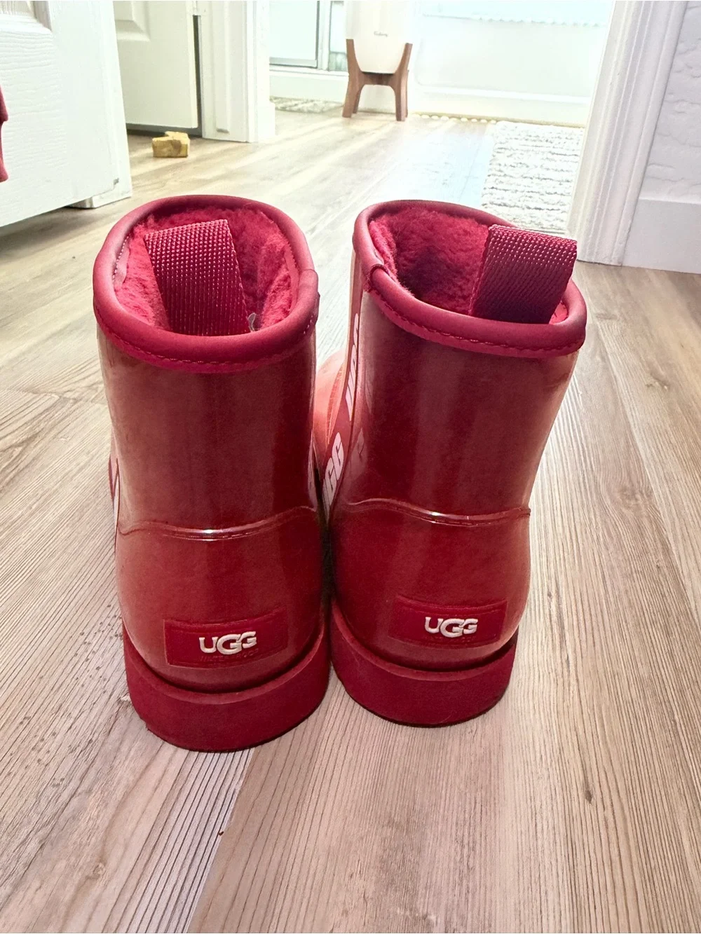UGG Red Waterproof Short Rain Boots